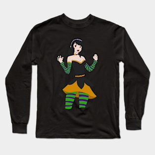 Halloween Vampire Girl Long Sleeve T-Shirt